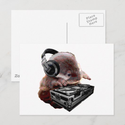 DJ Geen Otter Briefkaart (Voorkant / Achterkant)