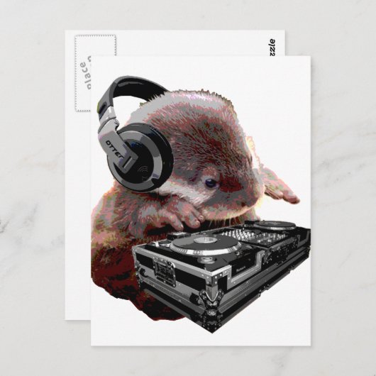 DJ Geen Otter Briefkaart (Voorkant / Achterkant)