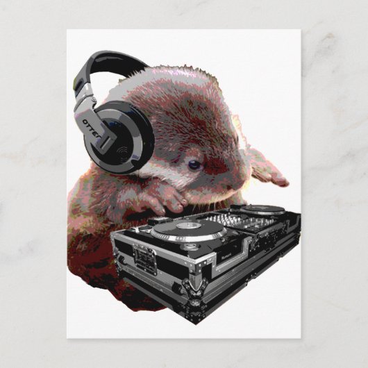 DJ Geen Otter Briefkaart (Voorkant)