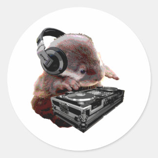 DJ Geen Otter Ronde Sticker