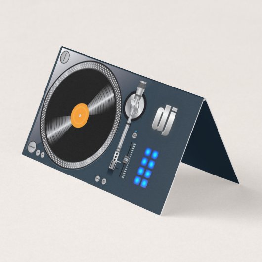 dj gevouwen visitekaartje (Voorkant)