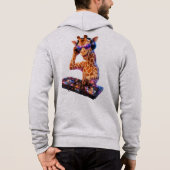 DJ Giraffe 4D Party Hoodie (Achterkant)