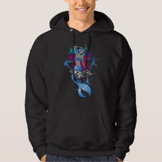 DJ Girl With Headphones Mixer Cute Aesthetic DJ Me Hoodie
