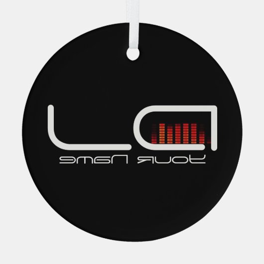 DJ GLAS ORNAMENT (Achterkant)