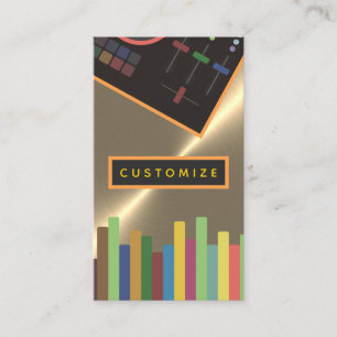 DJ Gold Faux Chrome Mixer Visitekaartje 2019