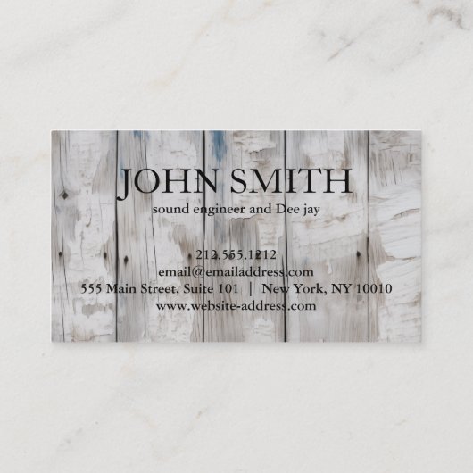 DJ Gold Headphones - zwarte muziek Visitekaartje (Achterkant)