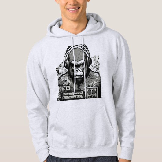 DJ Gorilla Ape Hoodie (Voorkant)