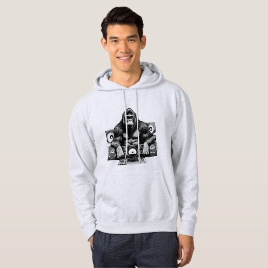 DJ Gorilla hoodie (Voorkant volledig)