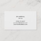 DJ gouden muziek koptelefoon op wit Visitekaartje (Achterkant)