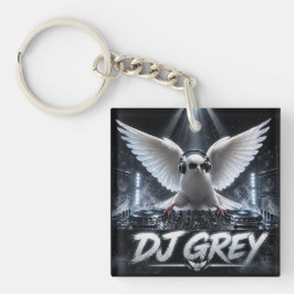DJ GREY DUBBELEZIJDIG SLEUTELHANGER