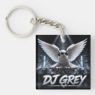 DJ GREY DUBBELEZIJDIG SLEUTELHANGER