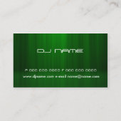 DJ groen Visitekaartje (Achterkant)