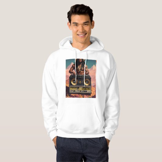 "DJ Groove Vibes T-shirt" Hoodie (Voorkant volledig)