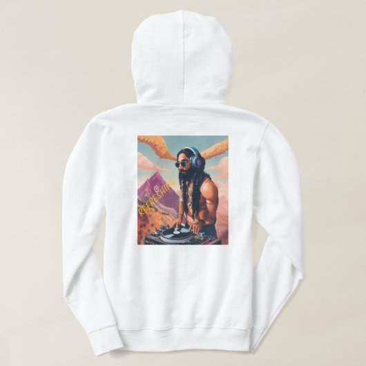 "DJ Groove Vibes T-shirt" Hoodie (Design achterkant)