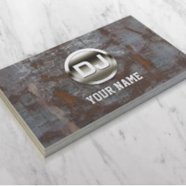 DJ Grunge Metal Monogram Cool Visitekaartje