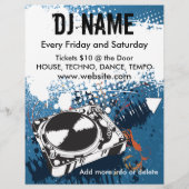 DJ Grunge Music Flyer (Achterkant)