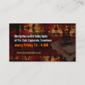 Dj Grunge Platenspeler Visitekaartje (Achterkant)