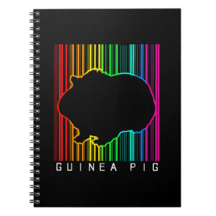 DJ Guinee Pig Techno Edm Animal Rave Star-regenboo Notitieboek
