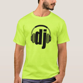 Dj -    HDT-shirten met schijf T-shirt