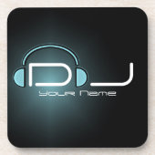 DJ Headphone Cork Onderzetter (Voorkant)