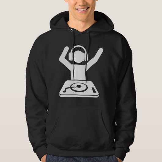 DJ heeft handen in de lucht Hoodie (Voorkant)