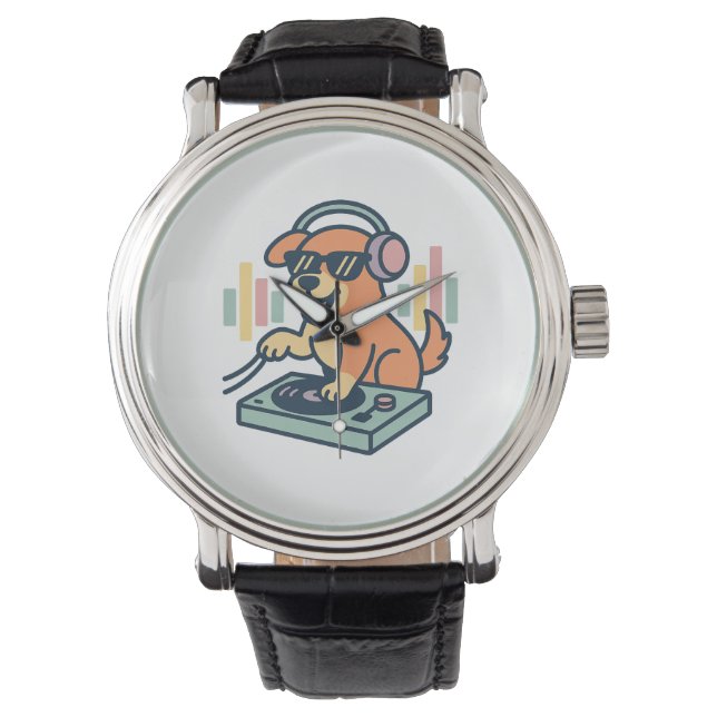 DJ Hond Horloge (Voorkant)