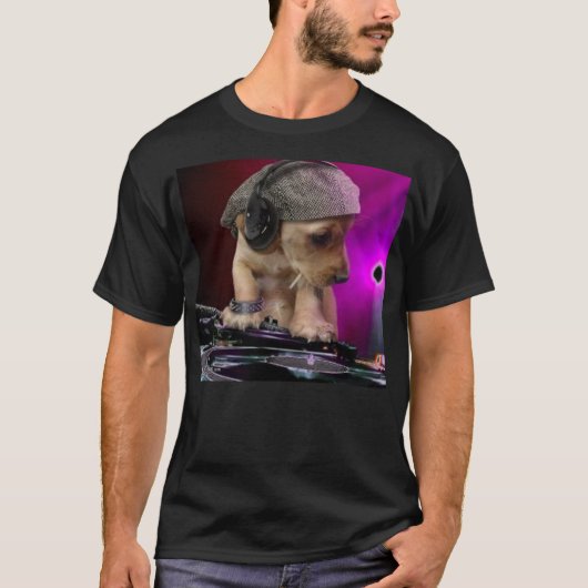 Dj hond t-shirt (Voorkant)