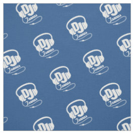 DJ hoofdtelefoon gepersonaliseerde naam blauwe sto Stof