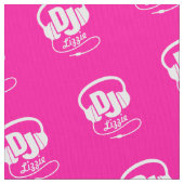 DJ hoofdtelefoon gepersonaliseerde naam stof (Close Up)