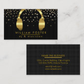 DJ Hoofdtelefoon Gold Sound Engineer Muziek Visitekaartje (Voorkant / Achterkant)