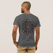 dj hoofdtelefoon grafische kunst mandala t-shirt (Achterkant volledig)
