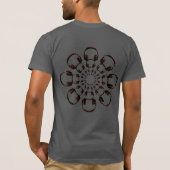 dj hoofdtelefoon grafische kunst mandala t-shirt (Achterkant)