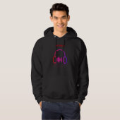 DJ-hoofdtelefoon Hoodie (Voorkant volledig)