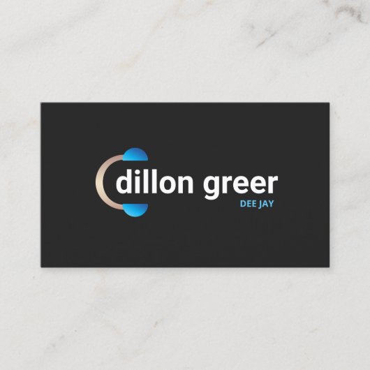 DJ Hoofdtelefoon Muziek Visitekaartje (Voorkant)
