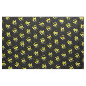 DJ-hoofdtelefoon op maat genaamd geel wit stof (Fat Quarter)