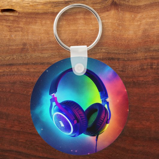 DJ Hoofdtelefoon Sleutelhanger (Voorkant)