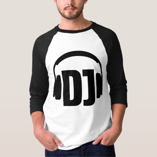 DJ-hoofdtelefoon T-shirt (Voorkant)