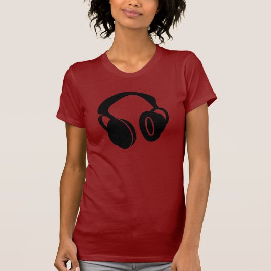 DJ-hoofdtelefoon T-shirt (Voorkant)