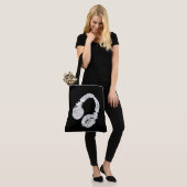 dj-hoofdtelefoon tote bag (Op model)