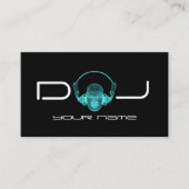 DJ-hoofdtelefoon Visitekaartje (Voorkant)