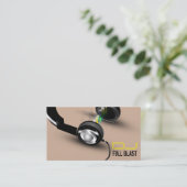 Dj Hoofdtelefoon-Visitekaartje Visitekaartje (Staand voorkant)