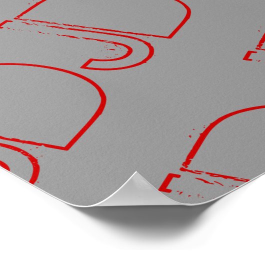 DJ-hoofdtelefoondecoratiewand Poster (Hoek)