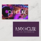 DJ HOUSE MUSIC ENTERTAINMENT CLUB VISITEKAARTJE (Voorkant / Achterkant)
