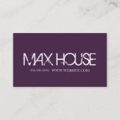 DJ HOUSE MUSIC ENTERTAINMENT CLUB VISITEKAARTJE (Achterkant)