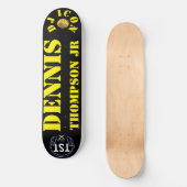 DJ ICON DENNIS THOMPSON JR 8 1/2" Skateboard Deck (Voorkant)
