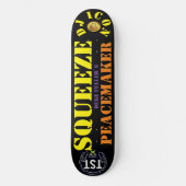 DJ ICON SQUEEZE PEACKEMAKER8 1/4" Skateboard Deck (Voorkant)