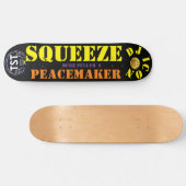 DJ ICON  SQUEEZE PEACKEMAKER8 1/4" Skateboarddek Persoonlijk Skateboard (Horizontaal)