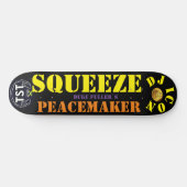 DJ ICON  SQUEEZE PEACKEMAKER8 1/4" Skateboarddek Persoonlijk Skateboard (Horizontaal)