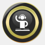 DJ icon sticker (Voorkant)