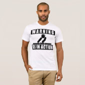 DJ in actie T-shirt (Voorkant volledig)